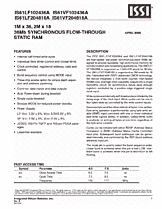DataSheet IS61LF102436A pdf